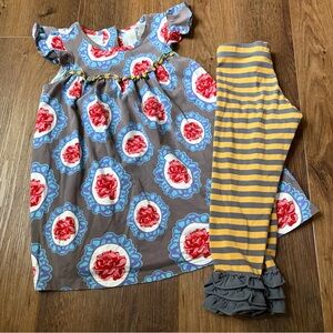 Matilda Jane Kentucky Blue Pearl Dress Gleam Leggings